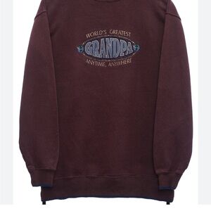 Grandpa Graphic Men's Sweater - Brown